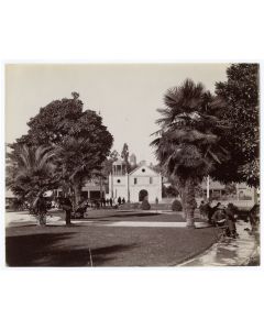 The Plaza and Mission [Nuestra Senora Reina de Los Angeles]